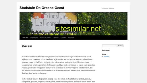 stadstuindegroenegeest.nl alternative sites
