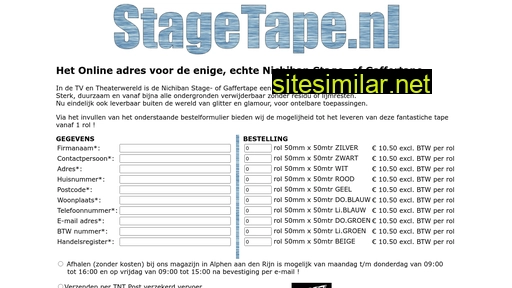 stagetape.nl alternative sites