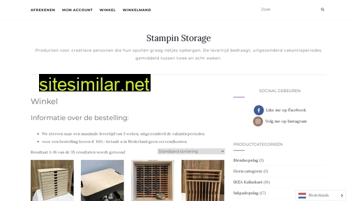 stampinstorage.nl alternative sites