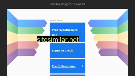 startershypotheken.nl alternative sites