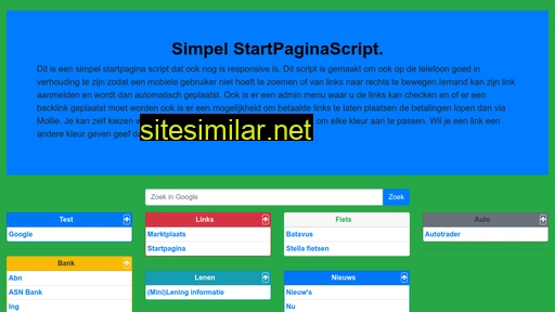 startpaginascript.nl alternative sites
