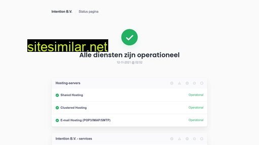 status.intention.nl alternative sites
