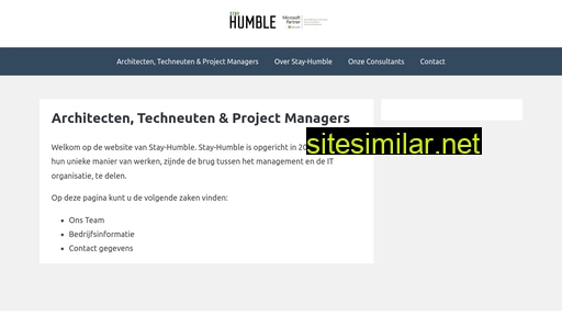 stay-humble.nl alternative sites