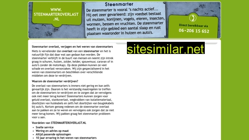 steenmarteroverlast.nl alternative sites