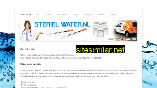 sterielwater.nl alternative sites