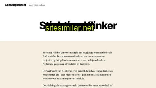 stichtingklinker.nl alternative sites
