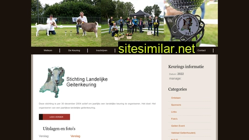 stichtinglandelijkegeitenkeuring.nl alternative sites