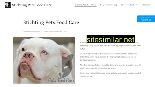 stichtingpetsfoodcare.webnode.nl alternative sites