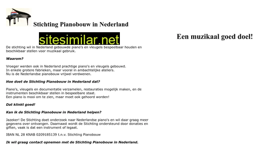 stichtingpianobouw.nl alternative sites