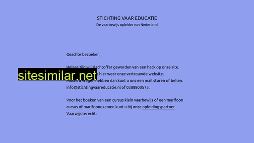 stichtingvaareducatie.nl alternative sites