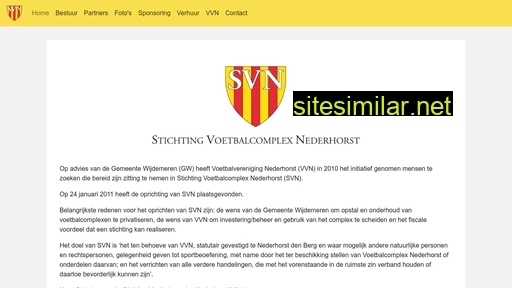 stichtingvoetbalcomplexnederhorst.nl alternative sites
