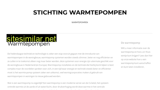 stichtingwarmtepompen.nl alternative sites