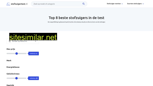 stofzuigertest.nl alternative sites
