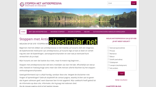 stoppenmetantidepressiva.nl alternative sites