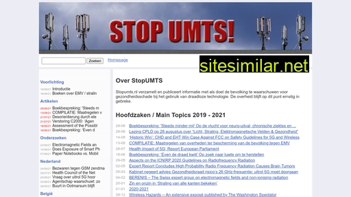 stopumts.nl alternative sites