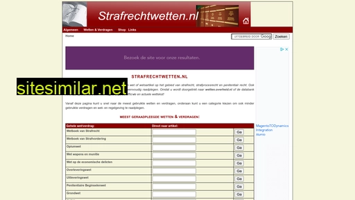strafrechtwetten.nl alternative sites
