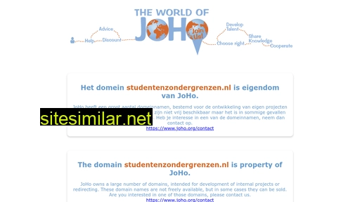 studentenzondergrenzen.nl alternative sites
