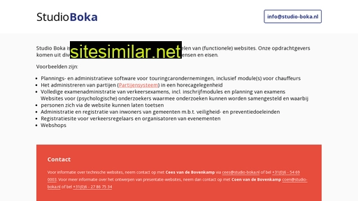 studio-boka.nl alternative sites