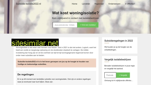 subsidie-isolatie2022.nl alternative sites