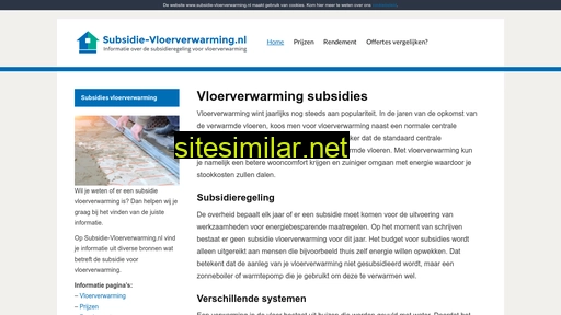 subsidie-vloerverwarming.nl alternative sites