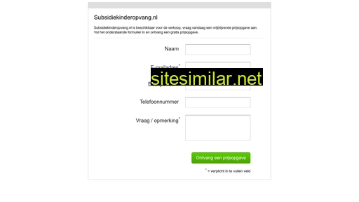 subsidiekinderopvang.nl alternative sites