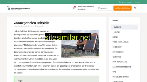 subsidies-zonnepanelen.nl alternative sites