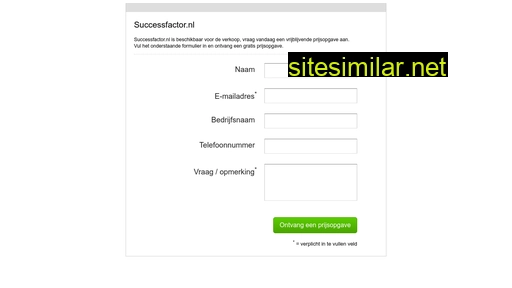 successfactor.nl alternative sites
