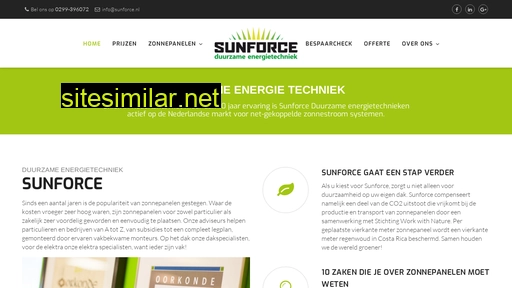 Sunforce similar sites