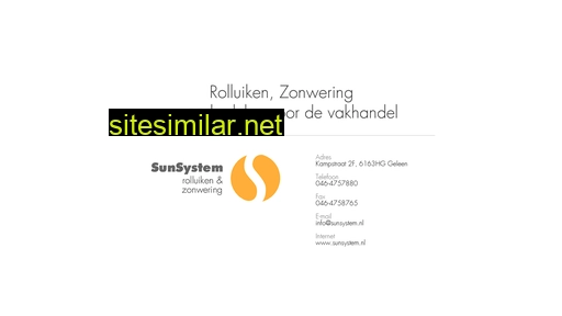 sunsystem.nl alternative sites