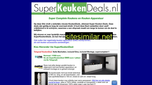 superkeukendeals.nl alternative sites