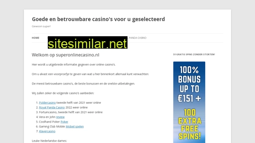 superonlinecasino.nl alternative sites