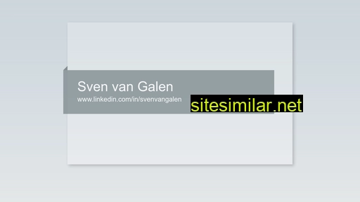 svenvangalen.nl alternative sites