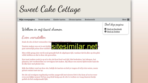 sweetcakecottage.nl alternative sites