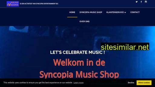 syncopiamusicshop.nl alternative sites