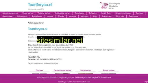 taartforyou.nl alternative sites