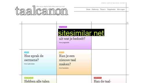 taalcanon.nl alternative sites