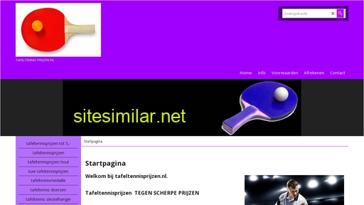 tafeltennisprijzen.nl alternative sites
