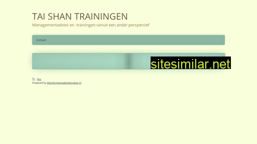 taishantrainingen.nl alternative sites