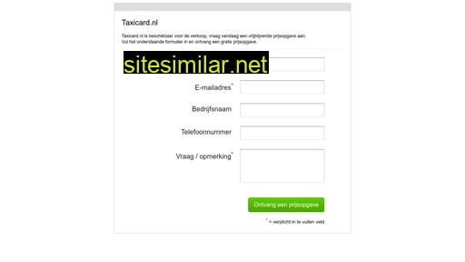 taxicard.nl alternative sites