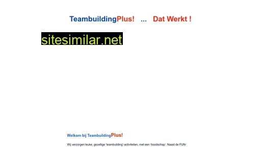 teambuildingplus.nl alternative sites