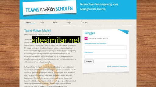 teamsmakenscholen.nl alternative sites
