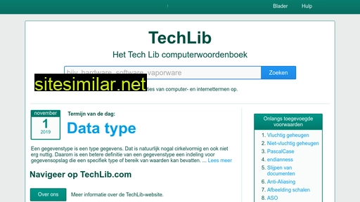 Techlib similar sites
