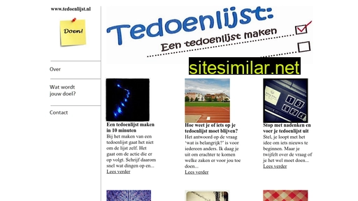 tedoenlijst.nl alternative sites