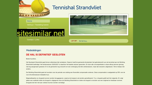 Tennishalstrandvliet similar sites