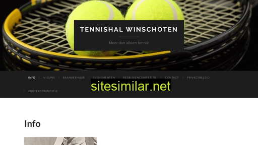 Tennishalwinschoten similar sites