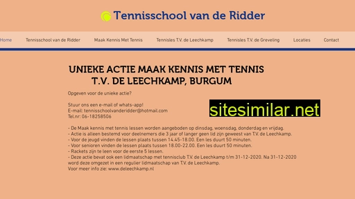 Tennisschoolvanderidder similar sites