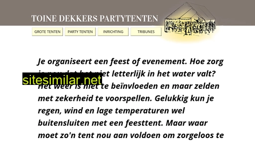 tentopstelten.nl alternative sites