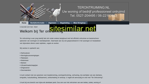 terontruiming.nl alternative sites