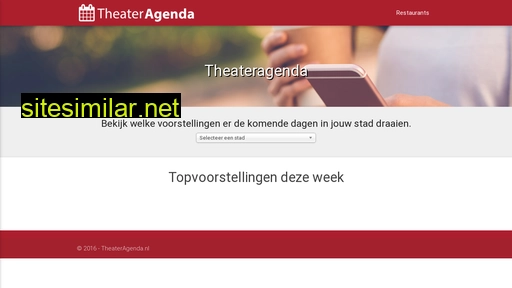 theateragenda.nl alternative sites