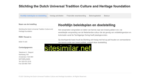 thedutchfoundation.nl alternative sites